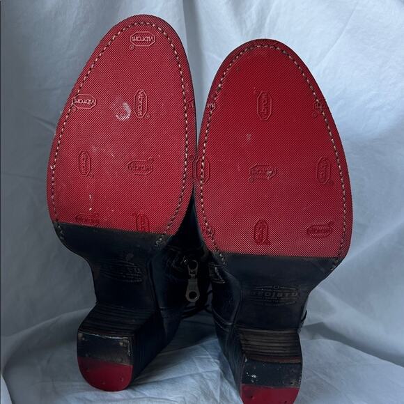 NWOB BED|STU Bia Black Leather Ankle Boots Size 9.5 - Picture 7 of 8